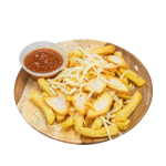 Chips, Cheese & Kebab Sauce 