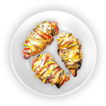 Baked Potato With Chicken Tikka 